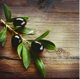 Servietten Olives in a wood